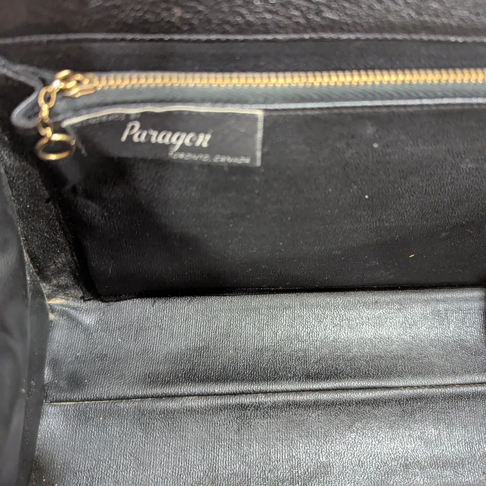 Vintage Paragon Montréal Black Leather Frame Shoulder Bag - Picture 5 of 9